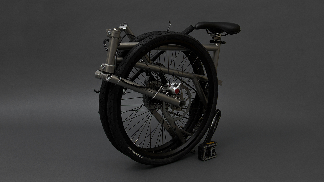 helix titanium folding bike